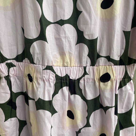 Marimekko Siloinen Pieni Unikko 2 Midi Dress Large NWOT Poppy - Picture 10 of 15